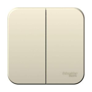 Выключатель 2-кл. ОП Blanca 10А IP20 (сх. 5) 250В молочн. SE BLNVA105002 1210486
