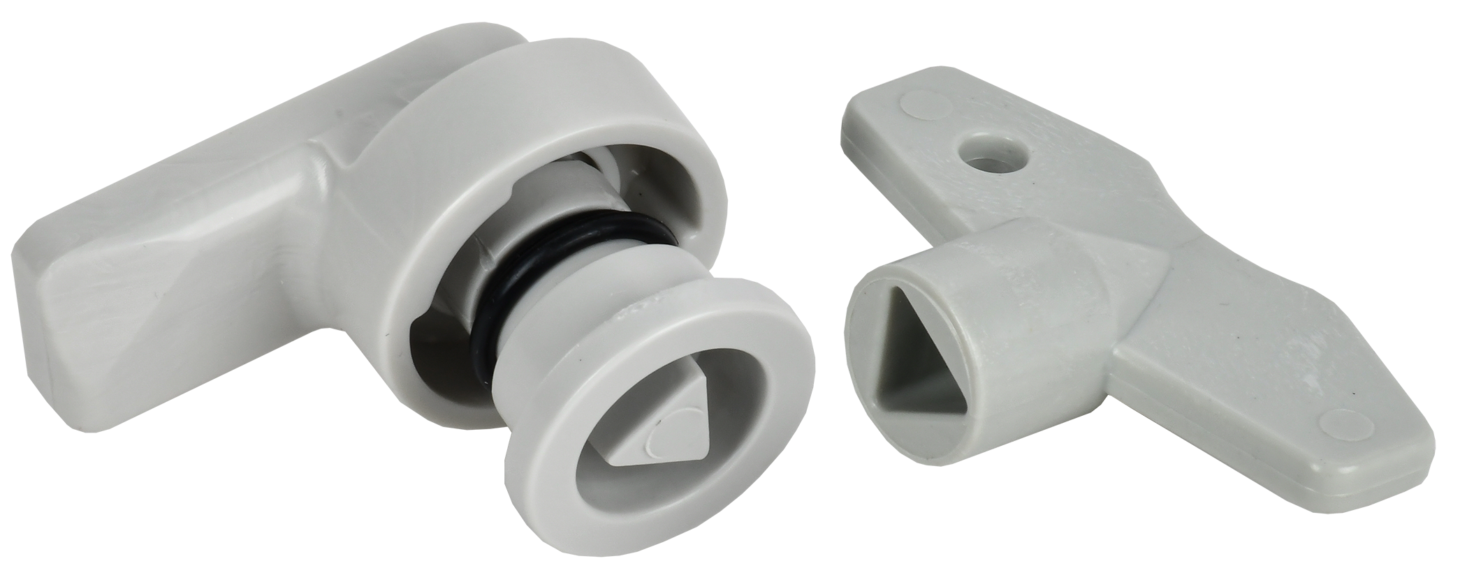 Замок для корпуса ЩМПп с ключом под треугольник IEK MKP10D-ZP-T8