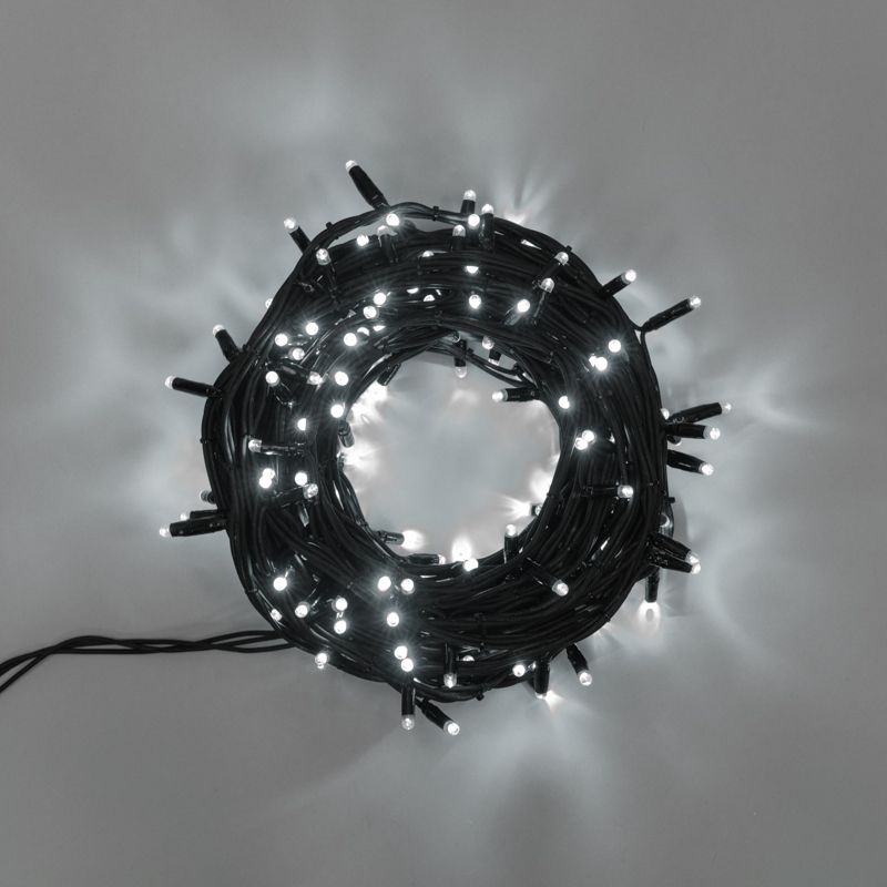 Гирлянда Твинкл Лайт 20 м, 240 LED БЕЛЫЙ, черный Каучук, IP67, динамика, 230В соединяется NEON-NIGHT