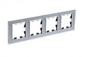 Рамка 4-м AtlasDesign Nature стекло алюм. SE ATN320304 1307980