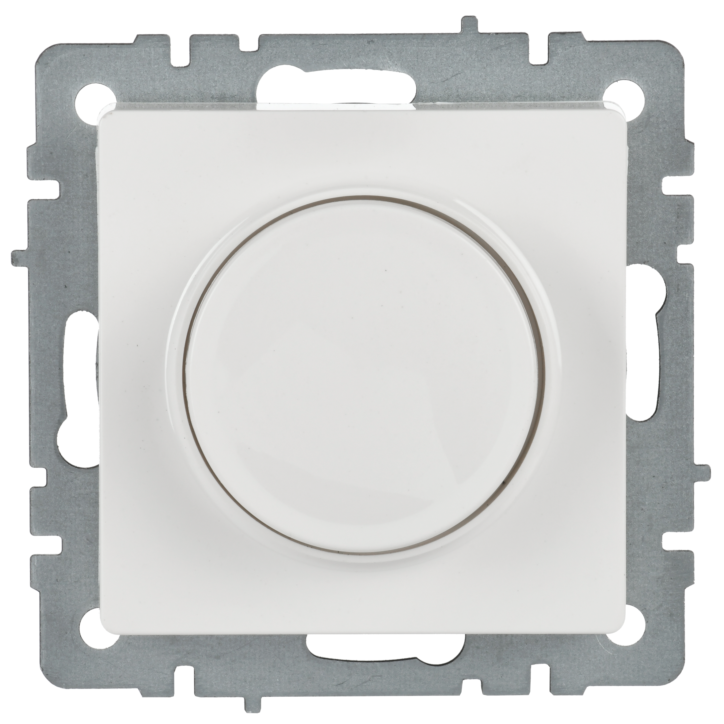 BRITE Светорегулятор поворотно-нажимной 600Вт СС10-1-0-БрБ белый IEK - Фото 3