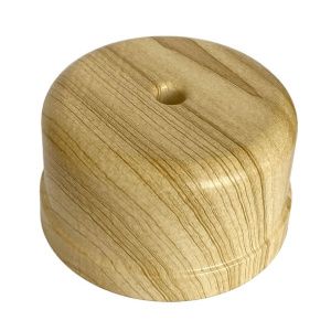 Коробка распределительная пластиковая D80мм, высота 43мм, IP20, цвет -сосна, УСАДЬБА, ТМ "МезонинЪ"  GE30236-11