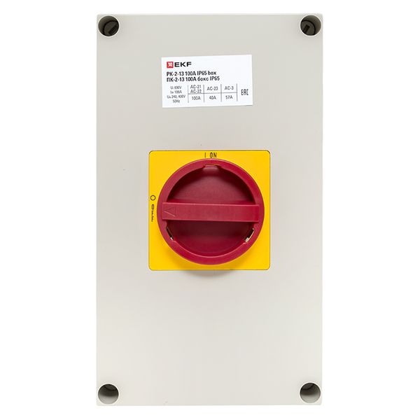 ПК-2-13 100А 3P "ВКЛ-ВЫКЛ" блок. в боксе IP65 EKF - Фото 2