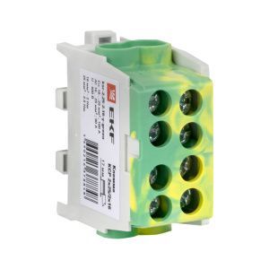 Клемма распределительная КСР с двойным винтом 2x25/2x16 желто-зеленая EKF ksr-2.25-2.16-y-green