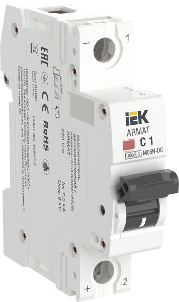 ARMAT Автоматический выключатель M06N-DC 1P C 1А IEK AR-M06N-1-C001DC