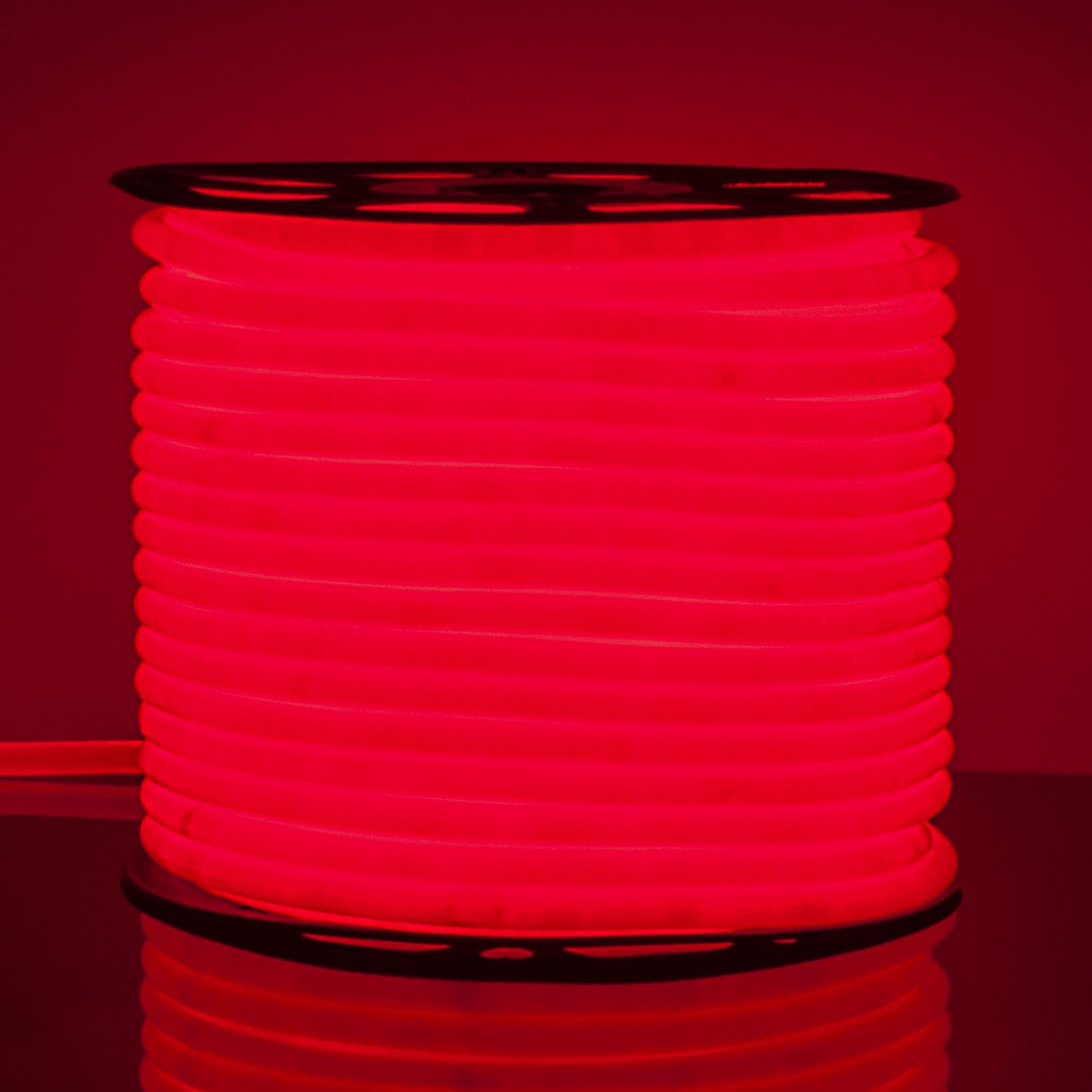 Гибкий неон светодиодный 220V 9,6W 144Led 2835 IP67 круглый красный, 50 м Elektrostandard - Фото 4