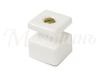 Изолятор фарфоровый квадратный в комплекте с саморезами, для монтажа витой электропроводки, размеры: GE80027-01