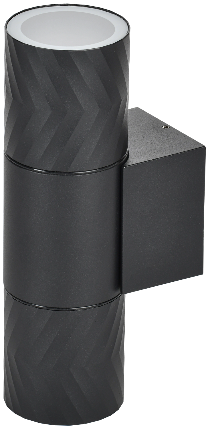 LIGHTING Светильник уличный 5108 настенный под лампу 2хGU10 IP65 черный IEK LT-UBU0-5108-GU10-2-K02