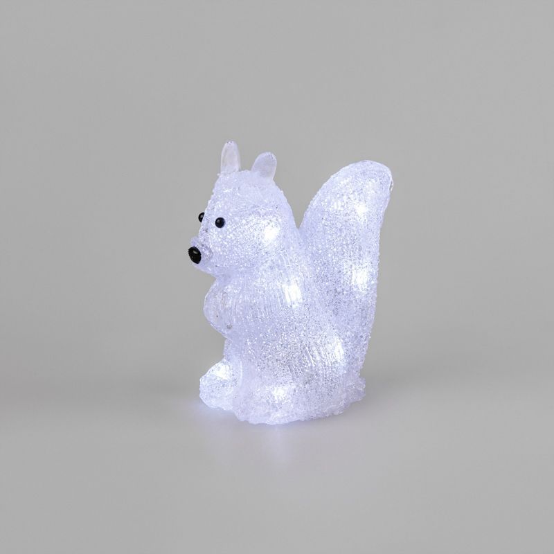 Акриловая светодиодная фигура Белка 17,5х12х18 см, 4,5 В, 3 батарейки AAA (не входят в комплект), 12 светодиодов NEON-NIGHT 513-341