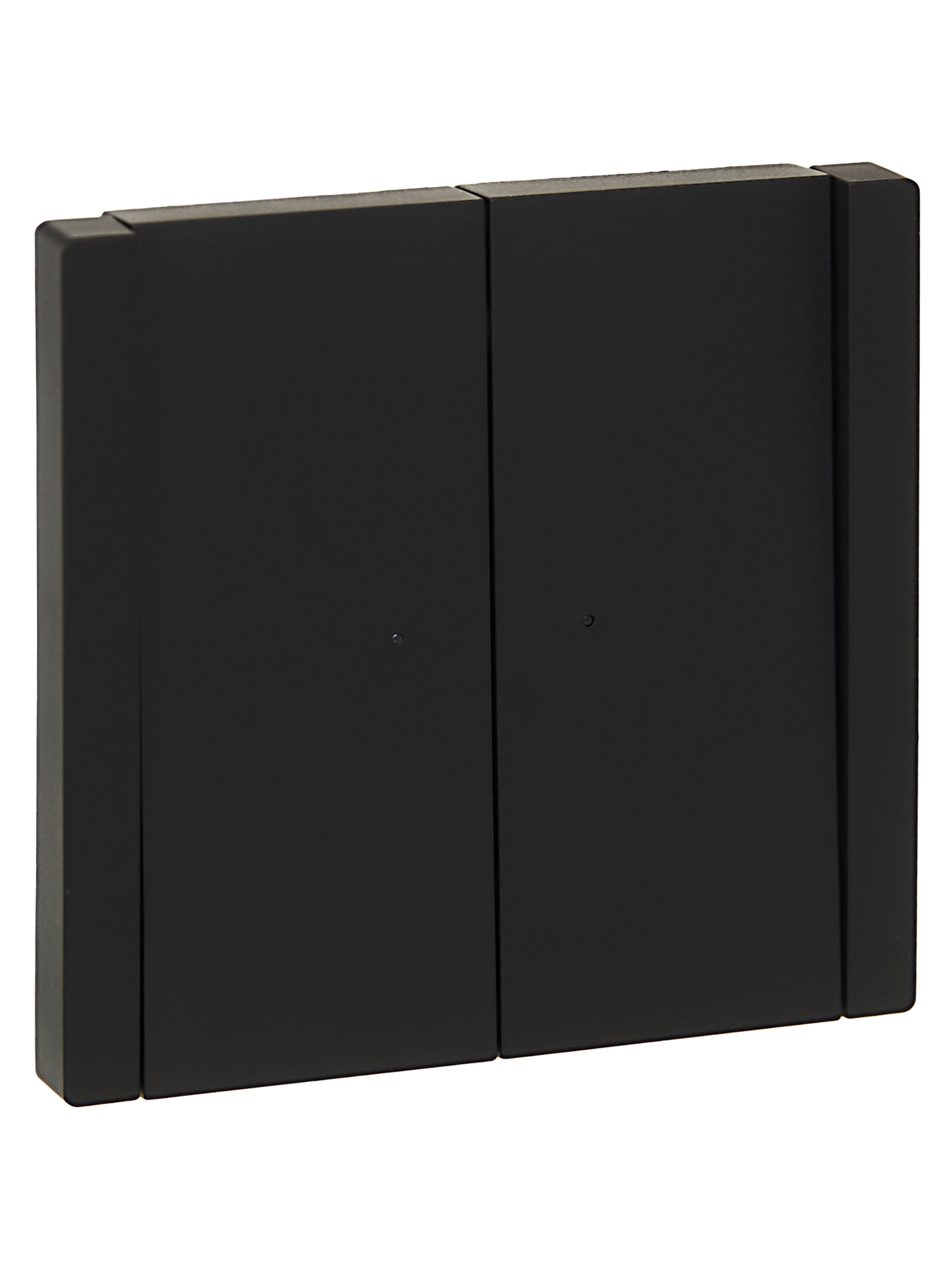 FORTE&PIANO Выключатель 2-клавишный проходной с индикацией 10А FP108 черный IEK FP-V22-1-10-1-K02