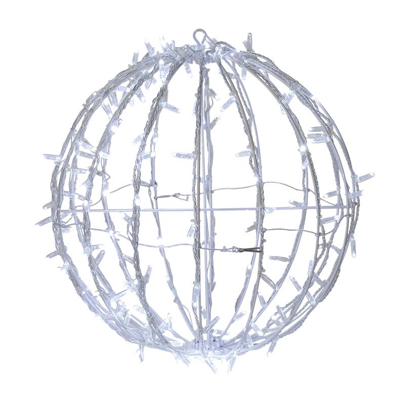 Шар светодиодный 230V, диаметр 50 см, 200 светодиодов, эффект мерцания, цвет белый NEON-NIGHT 501-613