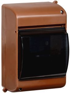 KREPTA 3 Корпус пластиковый КМПн 2/4 IP30 дуб IEK MKP42-N-04-30-12-D