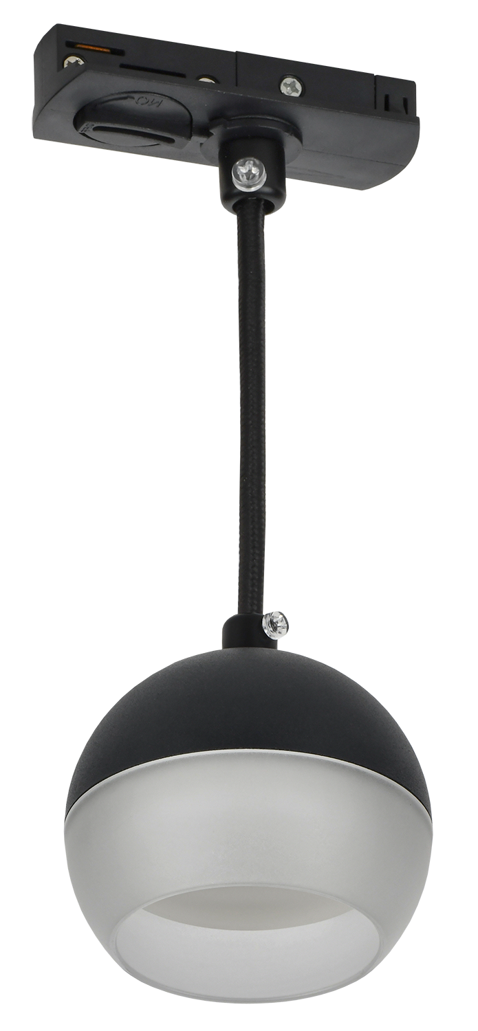 LIGHTING Светильник 4119 декоративный трековый подвесной под лампу GX53 черный IEK LT-UCB0-4119-GX53-1-K02