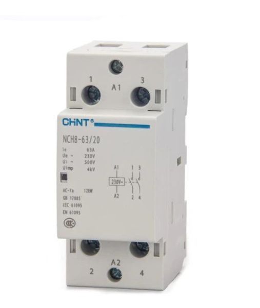 Контактор модульный NCH8-63/20 63A 2НО AC220/230В, 50Гц (R)