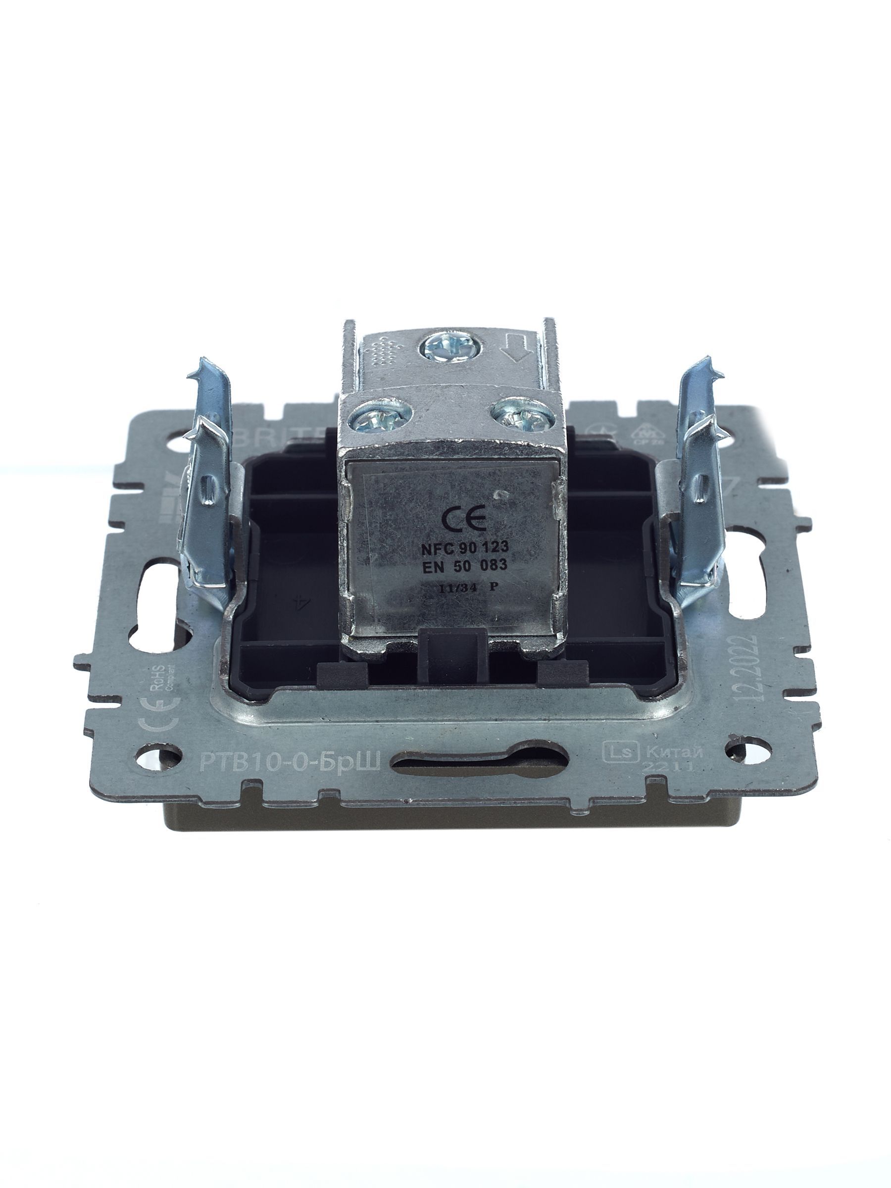 BRITE Розетка TV проходная РТВ10-0-БрШ шампань IEK - Фото 7