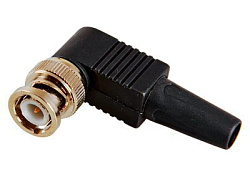 Разъем BNC штекер под винт с колпачком угловой REXANT 05-3072