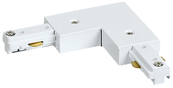 Соединитель L-образный для однофазного шинопровода белый IEK LPK0D-SLU-1-K01