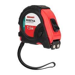 Рулетка измерительная Профи прорезиненный корпус, магнитная, 7,5м х 25мм REXANT 12-9016