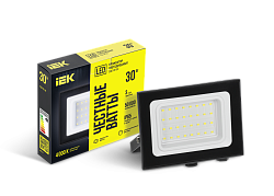 Прожектор СДО 06-30 светодиодный черный IP65 4000 K IEK LPDO601-30-40-K02