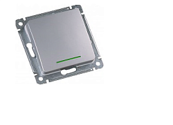 MASTER серебро Выключатель 1-кл. с подсветкой ВС10-412-06 ВС10-412-06