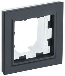 BRITE Рамка 1-местная IP44 РУ-1-БрГ-44 графит IEK BR-M12-44-K53