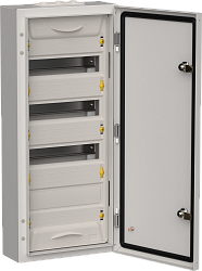 TITAN 5 Корпус металлический ЩРн-48 (1х48) 710х310х140мм IP54 серый (одна дверь) IEK TI5-50-N-048-54-7035