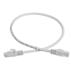 Шнур коммутационный (патч-корд) кат.5E UTP 1м серый GENERICA PC01-C5EU-1M-G