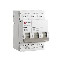 Авт. выкл. ВА 47-63N MA 3P 25А (D) 6кА без тепл. расцепит. PROXIMA EKF M63MA6325D