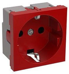 РКС-20-32-П-К Розетка с з/к 2к (на 2 модуля) ПРАЙМЕР красная IEK CKK-40D-RSZK2-K04-K
