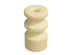 Изолятор фарфоровый двойной для наружного монтажа витой электропроводки, цвет -слоновая кость,  (20  GE70225-02