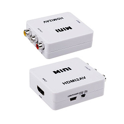 Конвертер HDMI на 3 RCA, пластик, белый REXANT 17-6931