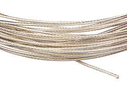 Трос стальной в ПВХ оплетке d=4,0(3,0) мм, прозрачный (бухта  20 м)  ТС-ПВХ-4,0-20