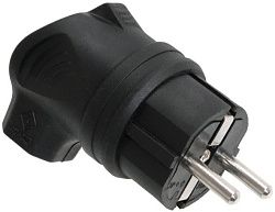 Вилка с боковым вводом ВБу3-1-0м IP44 ОМЕГА каучук IEK PKR01-U-016-2-K02