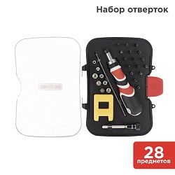 Набор отверток 28 предметов REXANT 12-4772