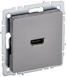BRITE Розетка HDMI РHDMI-0-БрС сталь IEK BR-H10-K46