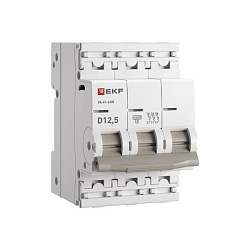 Авт. выкл. 3P 12,5А (D) 4,5kA ВА 47-63N EKF PROxima M634312T5D