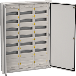 TITAN 5 Корпус металлический ЩРв-252 (3х84) 1130х885х130мм IP31 серый (две двери) IEK TI5-50-V-3X084-31-7035