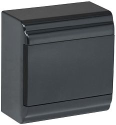 PRIME Корпус пластиковый ЩРН-П-6 модулей навесной черный IP41 IEK MKP13-N-01-06-41-K02
