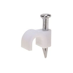 Крепеж кабеля круглый 4мм, белый (20 шт/уп) REXANT 07-4004-20
