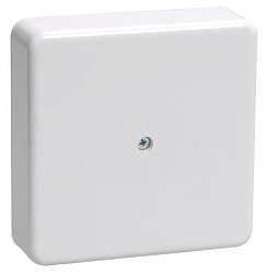 Коробка распаячная КМ41219 для открытой проводки безгалогенная (HF) 100х100х29мм белая (6 клемм 6мм2) IEK UKO10-100-100-029-K01