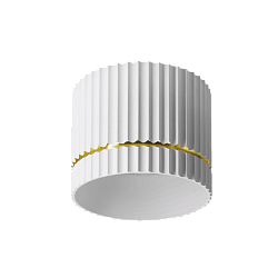 Накладной светильник WOLTA WSL-GX53/18WG NIMB под лампу GX53 Белый/золото D85x70 WSL-GX53/18WG