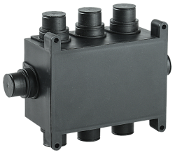 Коробка распаячная 118х76х60мм для монолитного строительства черная IEK UKM10-118-076-060-O-K02