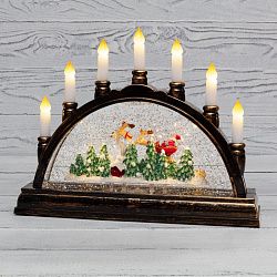 Декоративный светильник Подсвечник с эффектом снегопада NEON-NIGHT 501-164