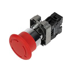 Кнопка XB2-BS поворотная красная грибок NC 36-5544