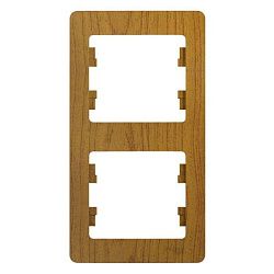 Рамка 2-м Glossa вертикал. дерево дуб SE GSL000506 288539
