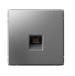 Розетка компьютерная ArtGallery RJ45 кат.6A механизм сталь SE GAL000986 1823513