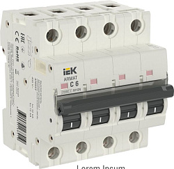 ARMAT Автоматический выключатель M10N 4P C 6А IEK AR-M10N-4-C006
