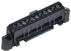 TEKFOR Суппорт для шин в корпус (ширина 6 модулей) IEK TF-KP00D-S-06