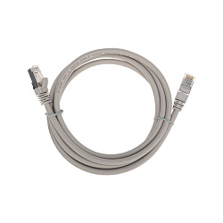 Патч-корд F/UTP, CAT 6, RJ45-RJ45, 26AWG, LSZH, серый, 2м REXANT 02-0210-2