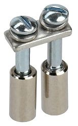 Перемычка в сборе для колодки клеммной CTS 2,5мм2 2PIN IEK YCT10-00-K03-002-A-2P